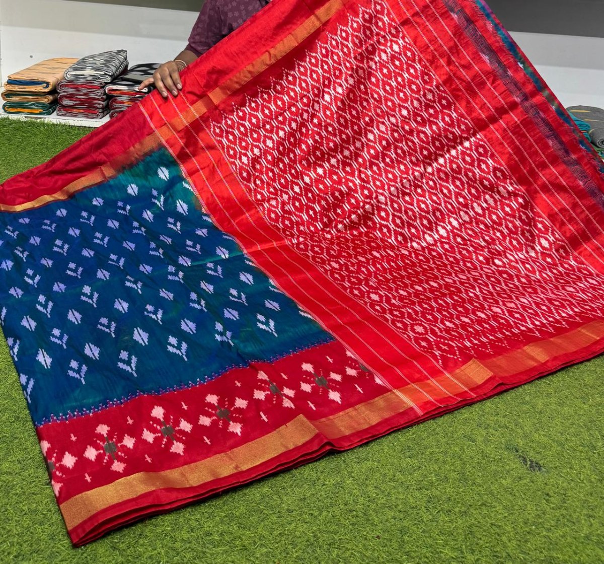Pochampally ikkat silk sarees, ikkat handloom sarees, silk Mark certified sarees