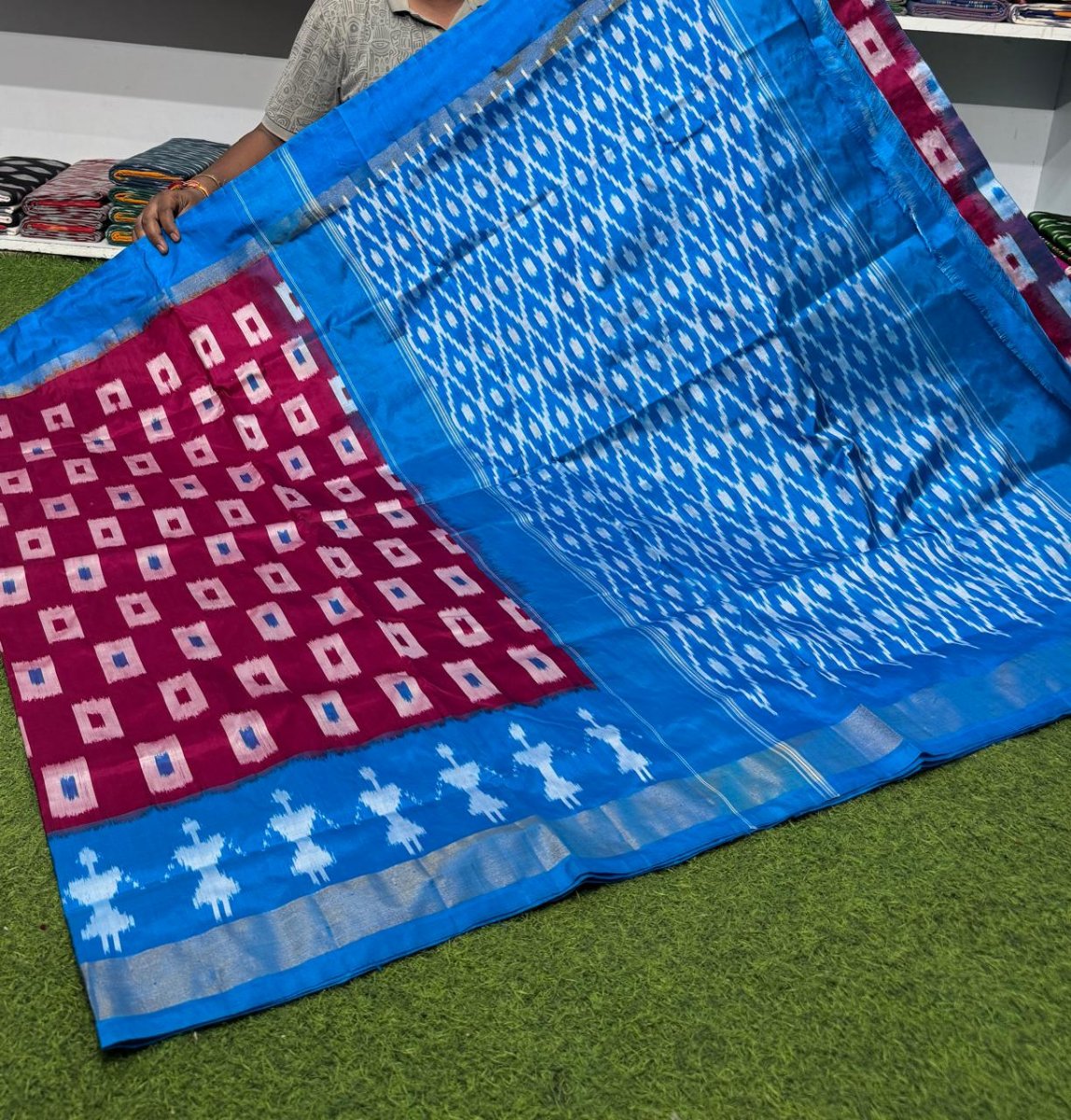 Pochampally ikkat silk sarees, ikkat handloom sarees, silk Mark certified sarees