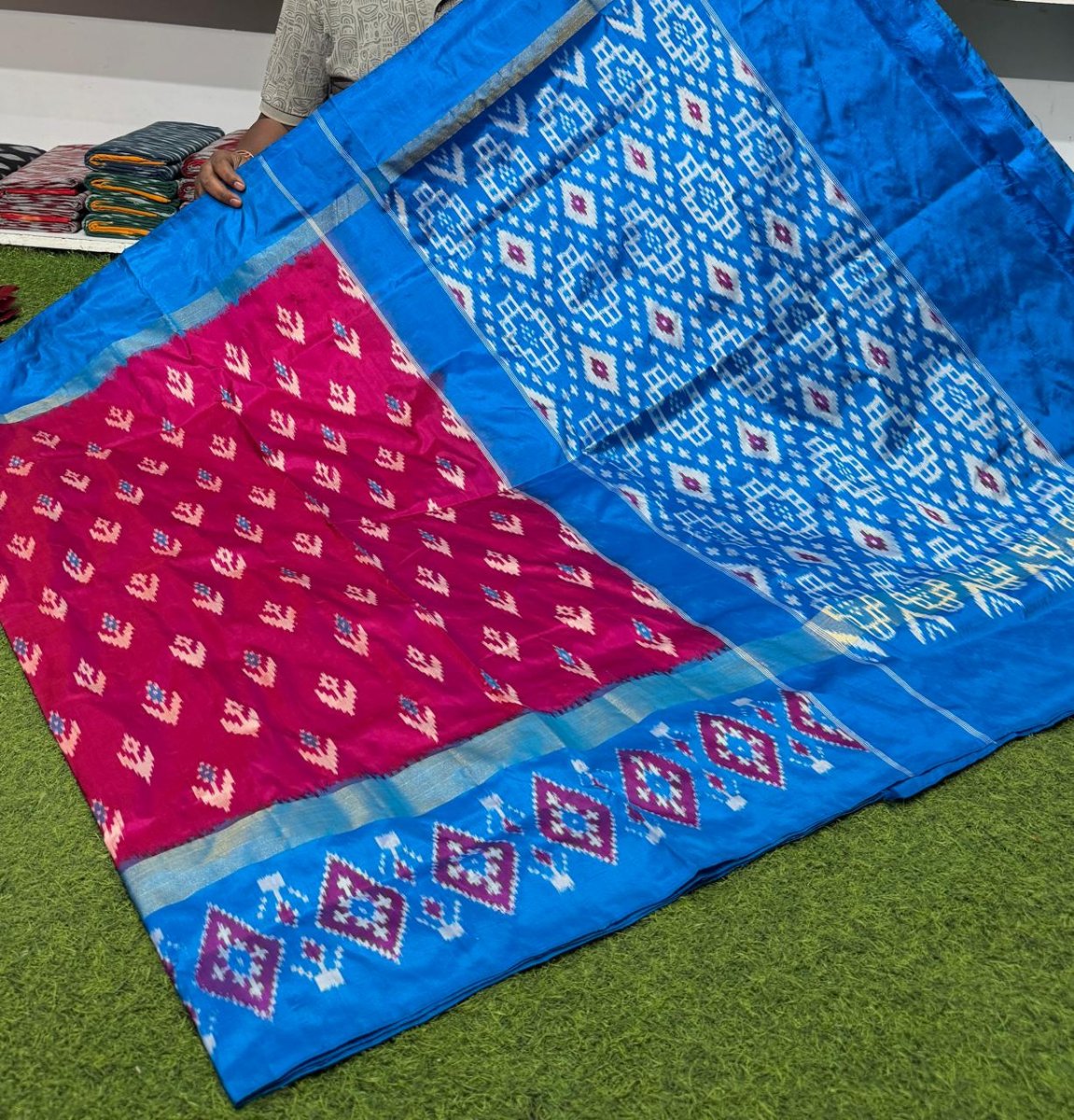 Pochampally ikkat silk sarees, ikkat handloom sarees, silk Mark certified sarees