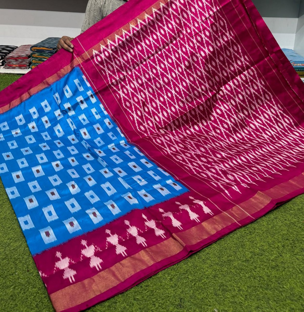 Pochampally ikkat silk sarees, ikkat handloom sarees, silk Mark certified sarees