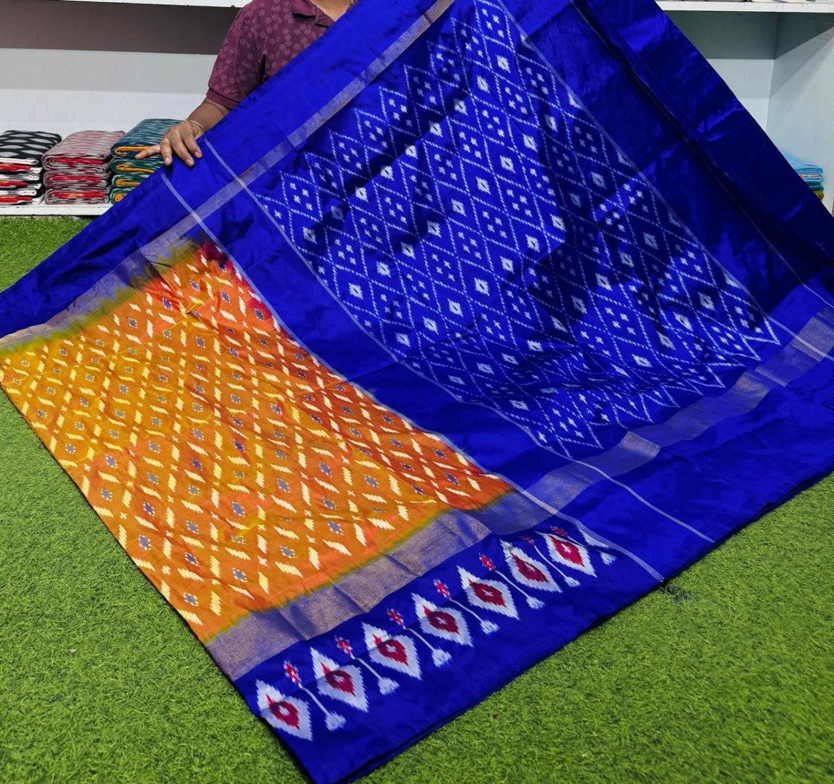 Pochampally ikkat silk sarees, ikkat handloom sarees, silk Mark certified sarees