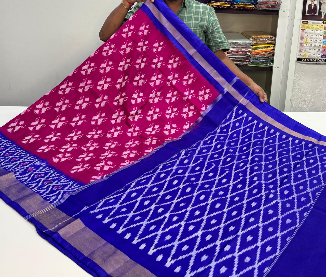Pochampally silk sarees, ikkat silk sarees with blouse, pochampally ikkat sarees, double ikkat silk sarees, Pattu sarees