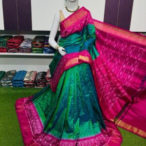 Pochampally silk sarees, ikkat silk sarees with blouse, pochampally ikkat sarees, double ikkat silk sarees, Pattu sarees