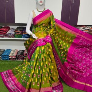 Pochampally silk sarees, ikkat silk sarees with blouse, pochampally ikkat sarees, double ikkat silk sarees, Pattu sarees