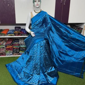 Pochampally silk sarees, ikkat silk sarees with blouse, pochampally ikkat sarees, double ikkat silk sarees, Pattu sarees