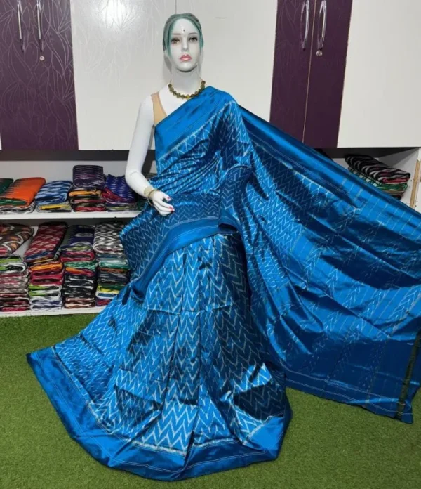 Pochampally silk sarees, ikkat silk sarees with blouse, pochampally ikkat sarees, double ikkat silk sarees, Pattu sarees