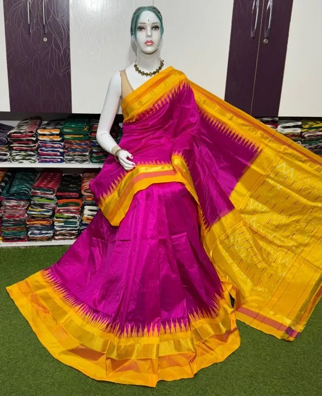 Pochampally silk sarees, ikkat silk sarees with blouse, pochampally ikkat sarees, double ikkat silk sarees, Pattu sarees