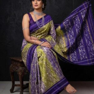 Pochampally Silk Sarees Double Weave With Blouse -SRRS990021