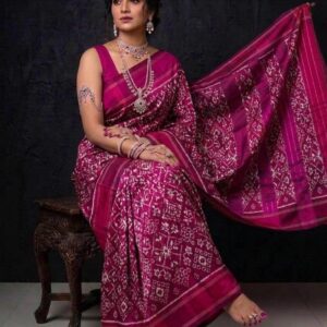 Pochampally Silk Sarees Double Weave With Blouse -SRRS990024