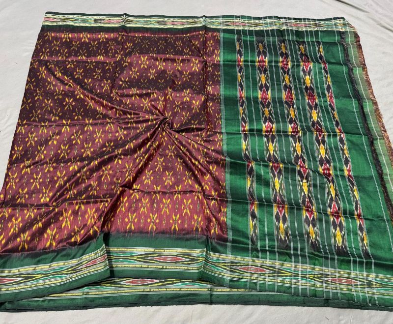Pochampally Ikkat Silk Saree Light Weight Without Blouse -SRSS690029