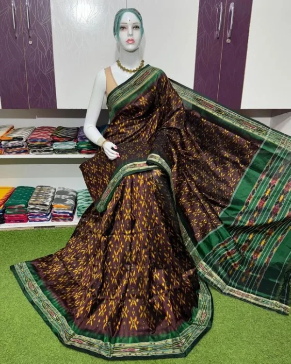 Pochampally silk sarees traditional designs, ikkat silk sarees without blouse, pochampally silk sarees old designs