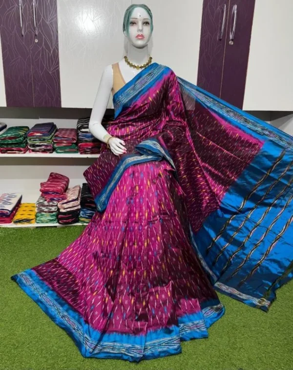 Pochampally silk sarees traditional designs, ikkat silk sarees without blouse, pochampally silk sarees old designs