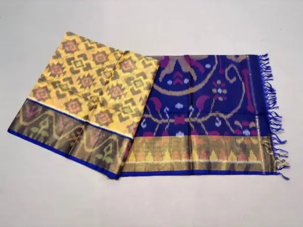 Pochampally Ikkat Sico Silk Sarees, Ikkat Silk cotton Sarees with Blouse, pochampally handloom sico sarees
