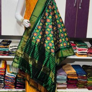 Pochampally ikkat silk dress material online, Pochampally ikkat silk suits, Ikkat Pattu Dress materials