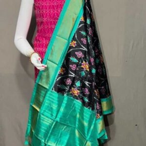 Pochampally ikkat silk dress material online, Pochampally ikkat silk suits, Ikkat Pattu Dress materials