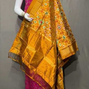 Pochampally ikkat silk dress material online, Pochampally ikkat silk suits, Ikkat Pattu Dress materials
