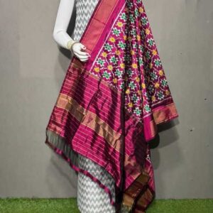Pochampally ikkat silk dress material online, Pochampally ikkat silk suits, Ikkat Pattu Dress materials