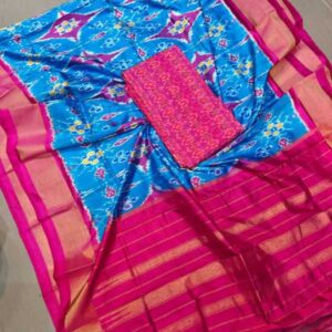 Pochampally ikkat silk dress material online, Pochampally ikkat silk suits, Ikkat Pattu Dress materials