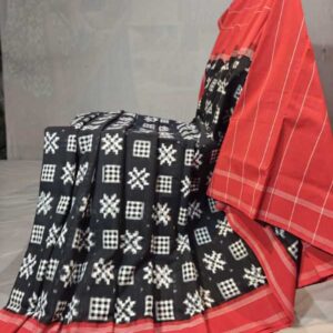 Pochampally Ikkat Telia rumal sarees, Double ikkat telia rumal cotton sarees, telia rumal sarees latest designs