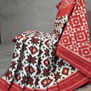Pochampally Ikkat Telia rumal sarees, Double ikkat telia rumal cotton sarees, telia rumal sarees latest designs