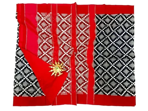 Pochampally Ikkat Telia rumal sarees, Double ikkat telia rumal cotton sarees, telia rumal sarees latest designs