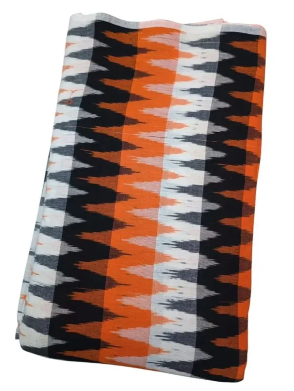 Pochampally Ikkat 3D Handloom Cotton Fabric-I3D001