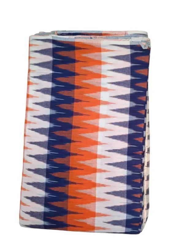 Pochampally Ikkat 3D Handloom Cotton Fabric-I3D0010