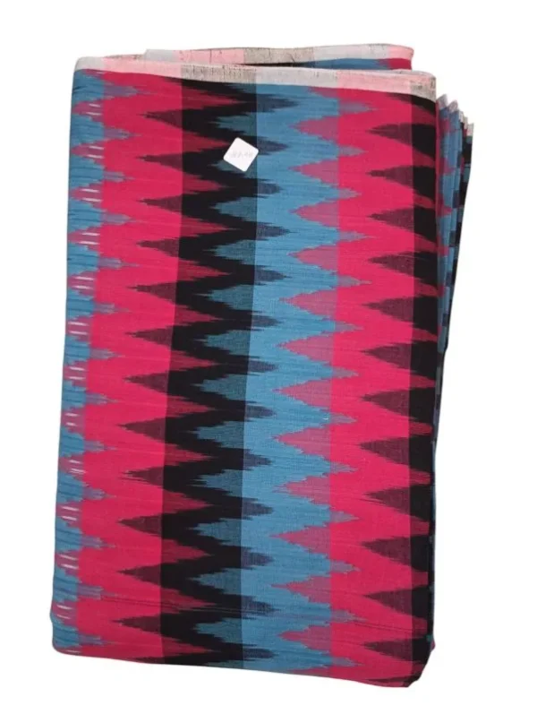 Pochampally Ikkat 3D Handloom Cotton Fabric-I3D0011