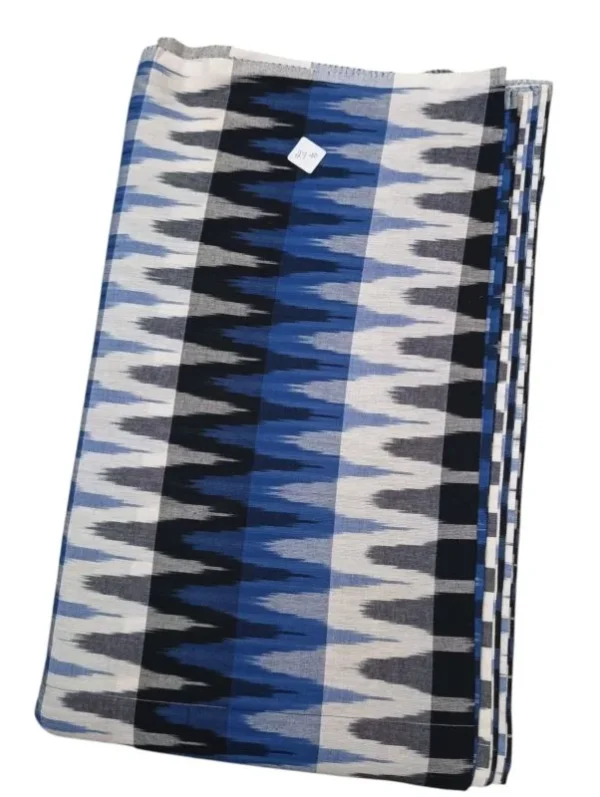 Pochampally Ikkat 3D Handloom Cotton Fabric-I3D003
