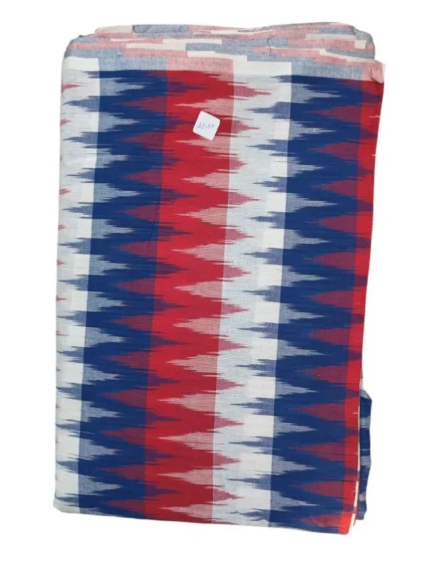 Pochampally Ikkat 3D Handloom Cotton Fabric-I3D005