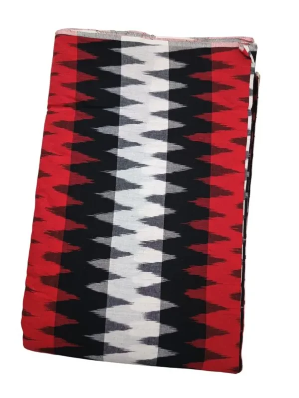 Pochampally Ikkat 3D Handloom Cotton Fabric-I3D006