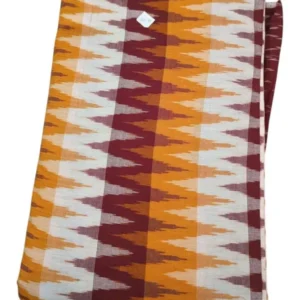 Pochampally Ikkat 3D Handloom Cotton Fabric-I3D007