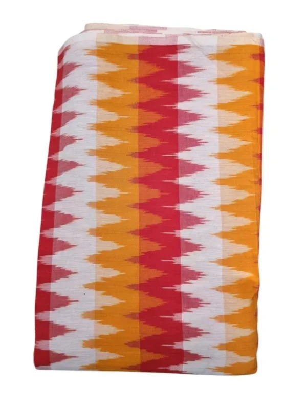 Pochampally Ikkat 3D Handloom Cotton Fabric-I3D008