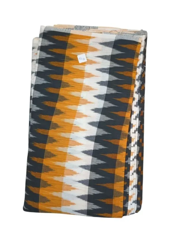 Pochampally Ikkat 3D Handloom Cotton Fabric-I3D009