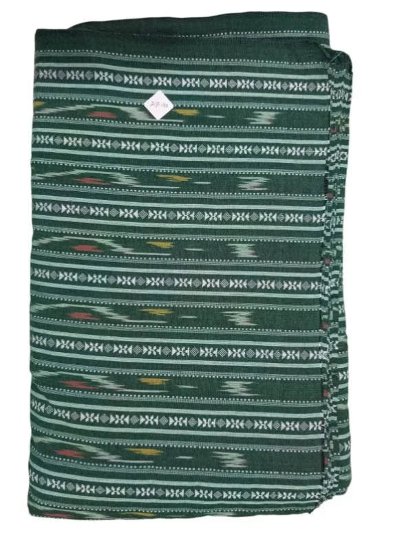 Pochampally Ikkat Dobby Handloom Cotton Fabric-IDB003
