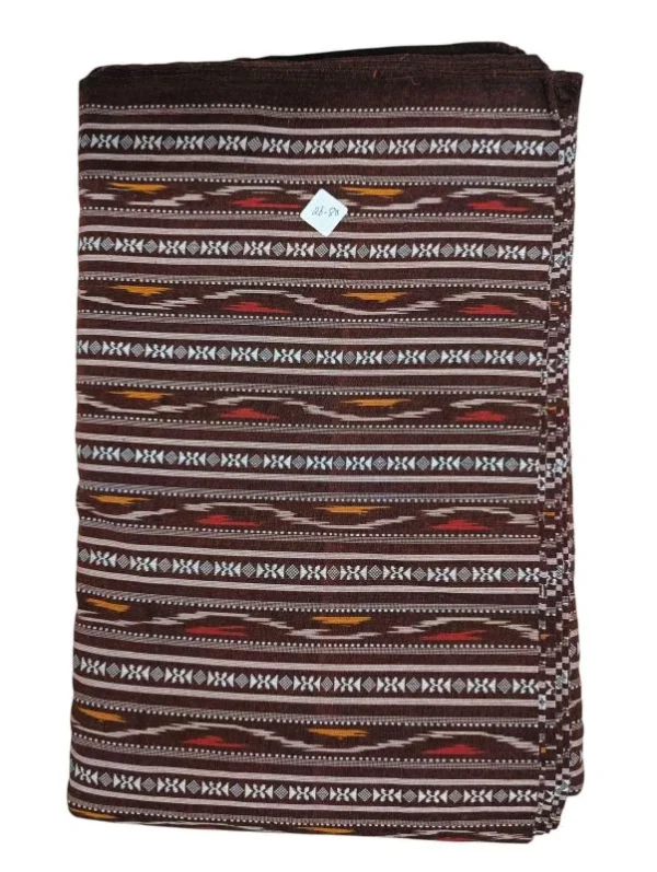 Pochampally Ikkat Dobby Handloom Cotton Fabric-IDB008