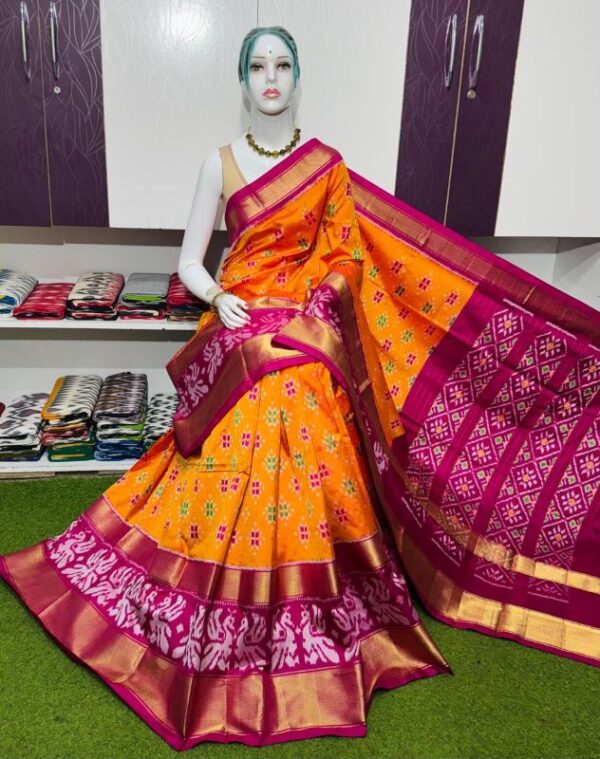 Pochamplly Silk  Saree With Blouse | Silk Mark Certified -SRS11501