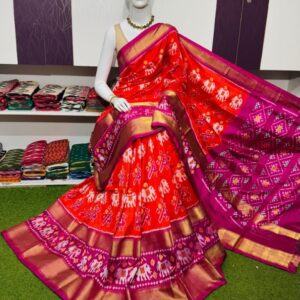 Pochamplly Silk  Saree With Blouse | Silk Mark Certified -SRS115012