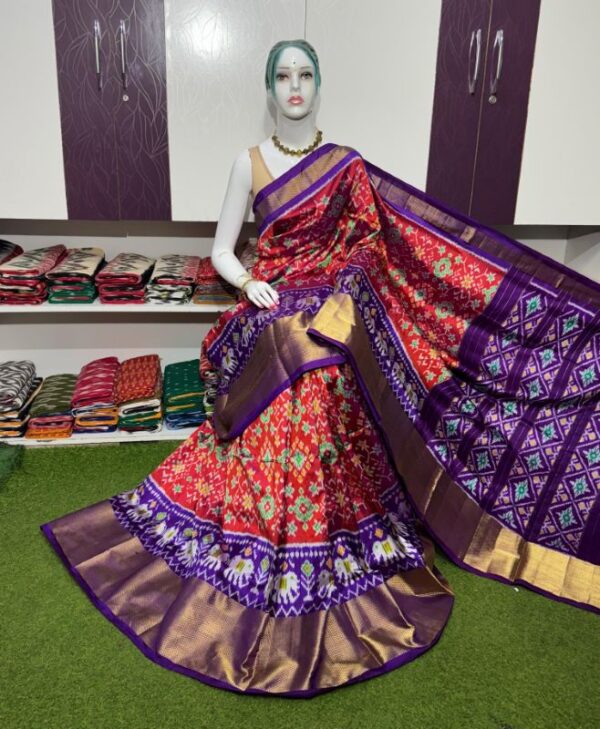 Pochamplly Silk  Saree With Blouse | Silk Mark Certified -SRS115013