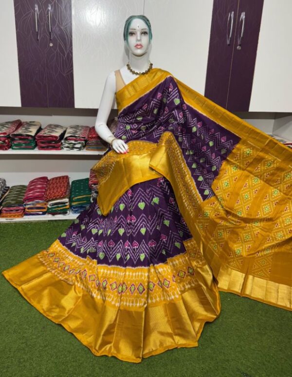 Pochamplly Silk  Saree With Blouse | Silk Mark Certified -SRS115016