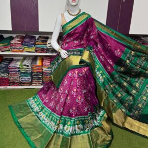 Pochamplly Silk  Saree With Blouse | Silk Mark Certified -SRS115017