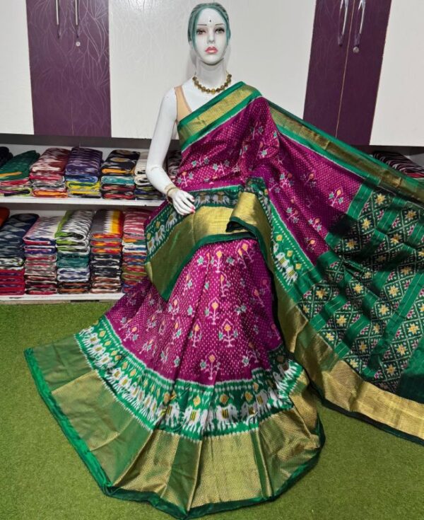 Pochamplly Silk  Saree With Blouse | Silk Mark Certified -SRS115017