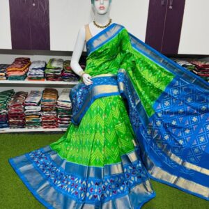 Pochamplly Silk  Saree With Blouse | Silk Mark Certified -SRS115019