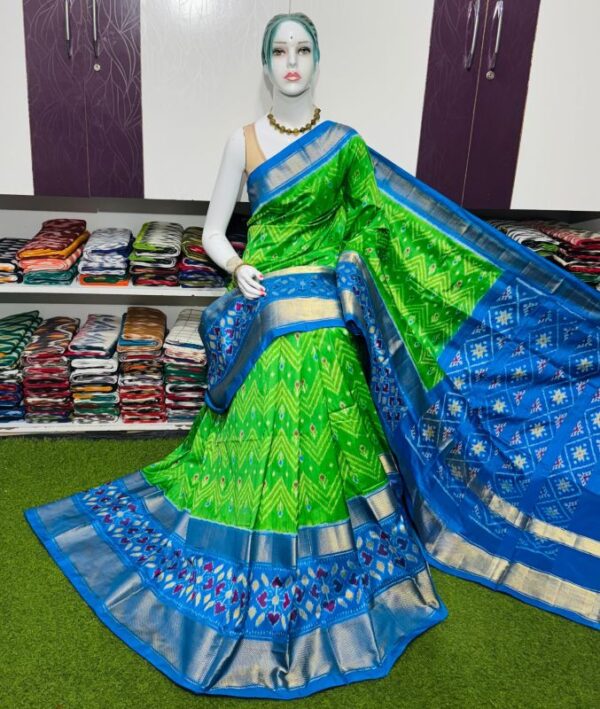 Pochamplly Silk  Saree With Blouse | Silk Mark Certified -SRS115019