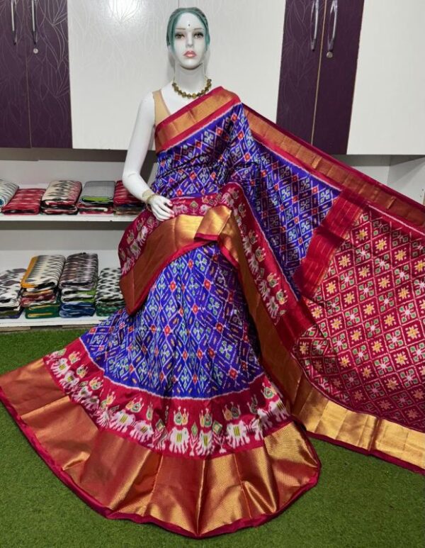 Pochamplly Silk  Saree With Blouse | Silk Mark Certified -SRS11502