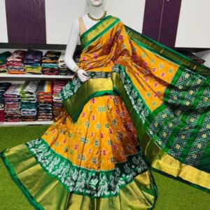 Pochamplly Silk  Saree With Blouse | Silk Mark Certified -SRS115021