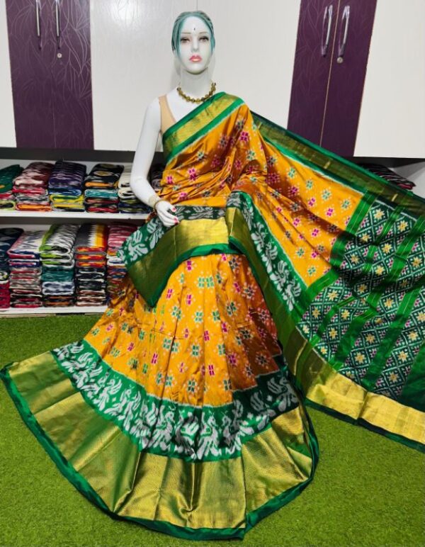 Pochamplly Silk  Saree With Blouse | Silk Mark Certified -SRS115021
