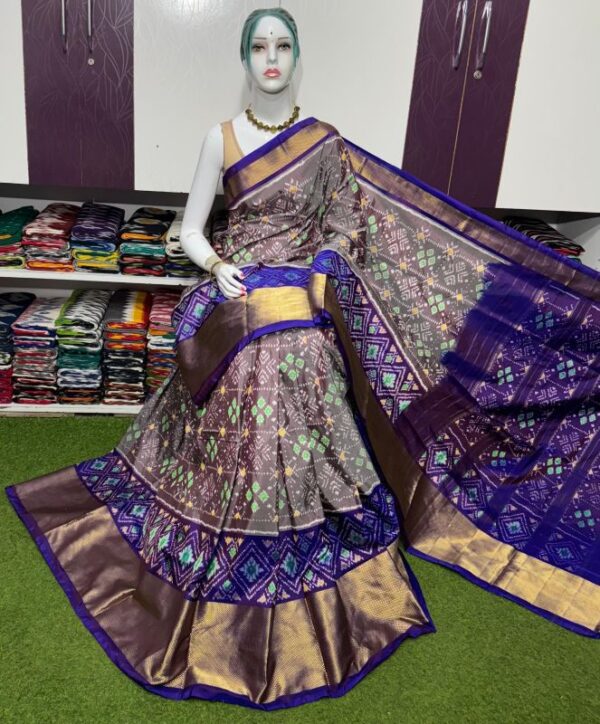 Pochamplly Silk  Saree With Blouse | Silk Mark Certified -SRS115022