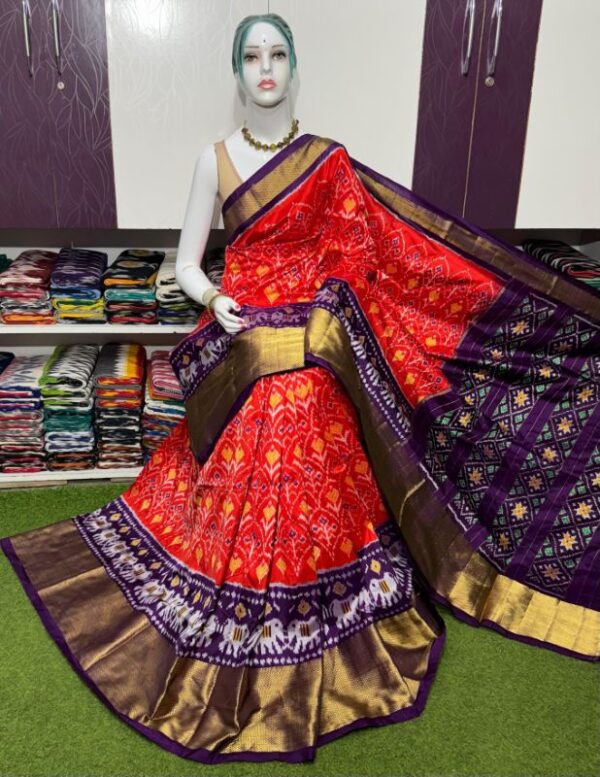 Pochamplly Silk  Saree With Blouse | Silk Mark Certified -SRS115023