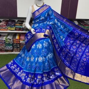 Pochamplly Silk  Saree With Blouse | Silk Mark Certified -SRS115024